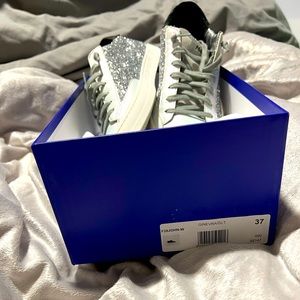 P448 John Sneakers - Silver Glitter